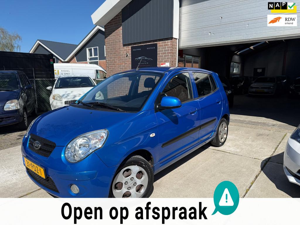 Kia Picanto 1.0 Seven |NIEUWE APK|AIRCO|NAP KM|LAGE KM|4 NEW, Euro 5, Zwart, 4 cilinders, Origineel Nederlands