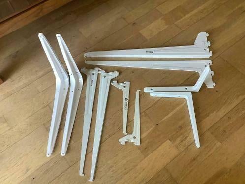 Duraline plankdragers F-drager plankhouders enkel metaal wit, Huis en Inrichting, Woonaccessoires | Wandplanken en Boekenplanken