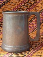 Mooie antieke beker uit Engeland met glazen bodem 12 cm., Antiek en Kunst, Ophalen of Verzenden