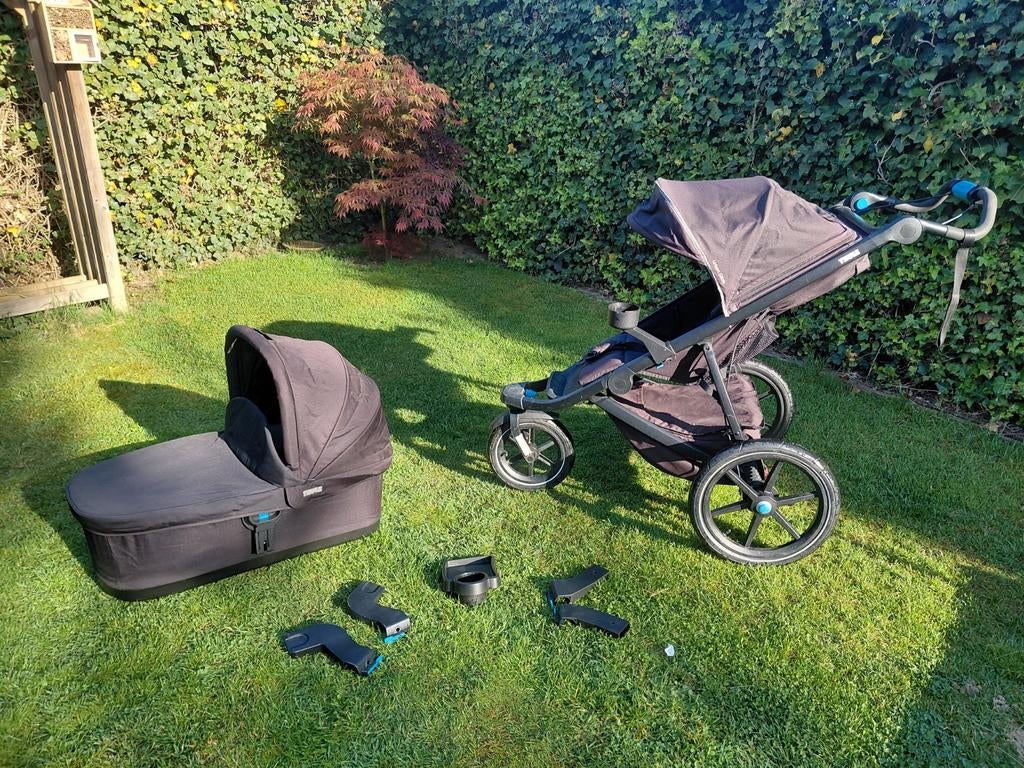 Complete Thule Urban Glide 2 met veel accessoires, Gebruikt, Ophalen of Verzenden, Met autostoeltje, Kinderwagen