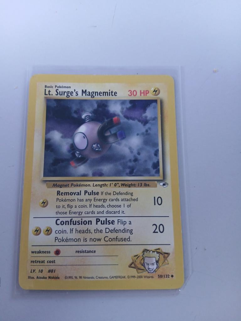 Lt. Surge's Magnemite Pokémon kaart (50/132), Ophalen of Verzenden