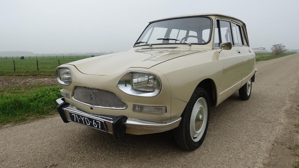 Citroën Ami 8 break uit 1973, Auto's, Voorwielaandrijving, 602 cc, Beige, Stationwagon