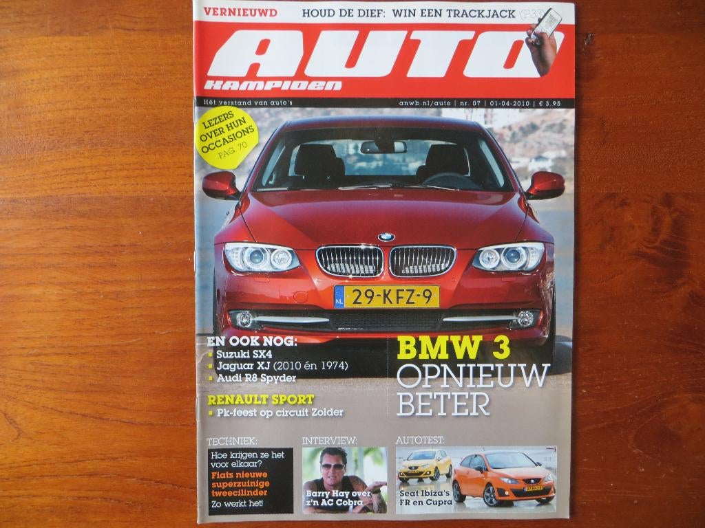 Autokampioen 7 2010 BMW 3, XJ,SX4, R8 Spyder, Ibiza Cupra, Ophalen of Verzenden, Nieuw, BMW
