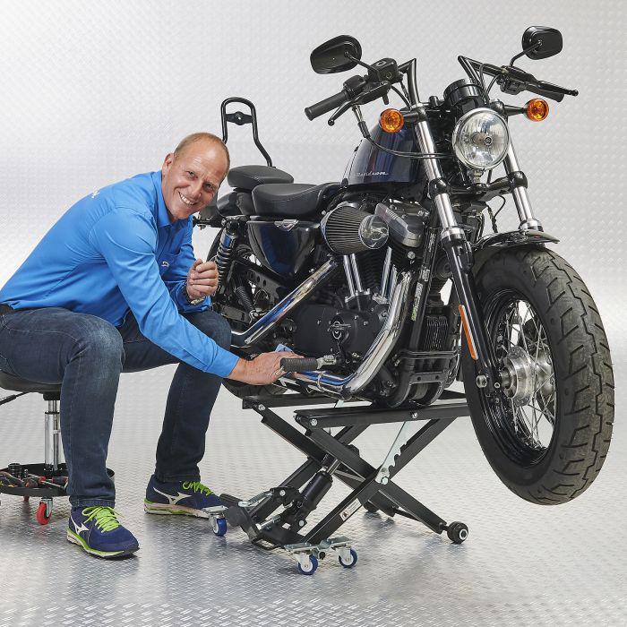 Motorlift Harley - mat zwart van €199,- NU VOOR, Motoren, Accessoires | Overige, Ophalen, Zo goed als nieuw