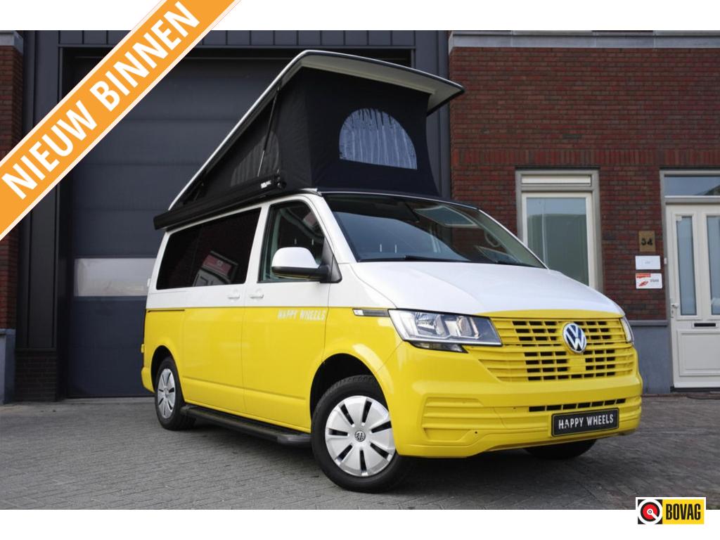 Volkswagen Transporter T6 buscamper 2016 96500km, Buscamper of Camperbus, Volkswagen, Koelkast, Bedrijf