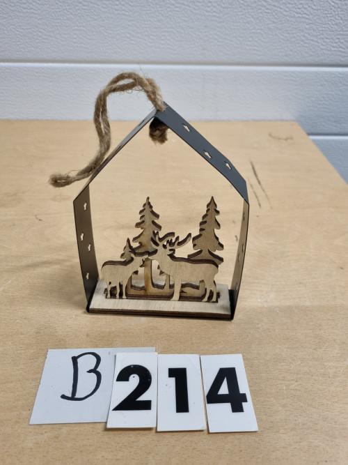 B214 kerst voorstelling hout hanger, Ophalen of Verzenden, 'T Olde Gre-j, Info@toldegrej.nl, Endepoelstraat 20f Didam