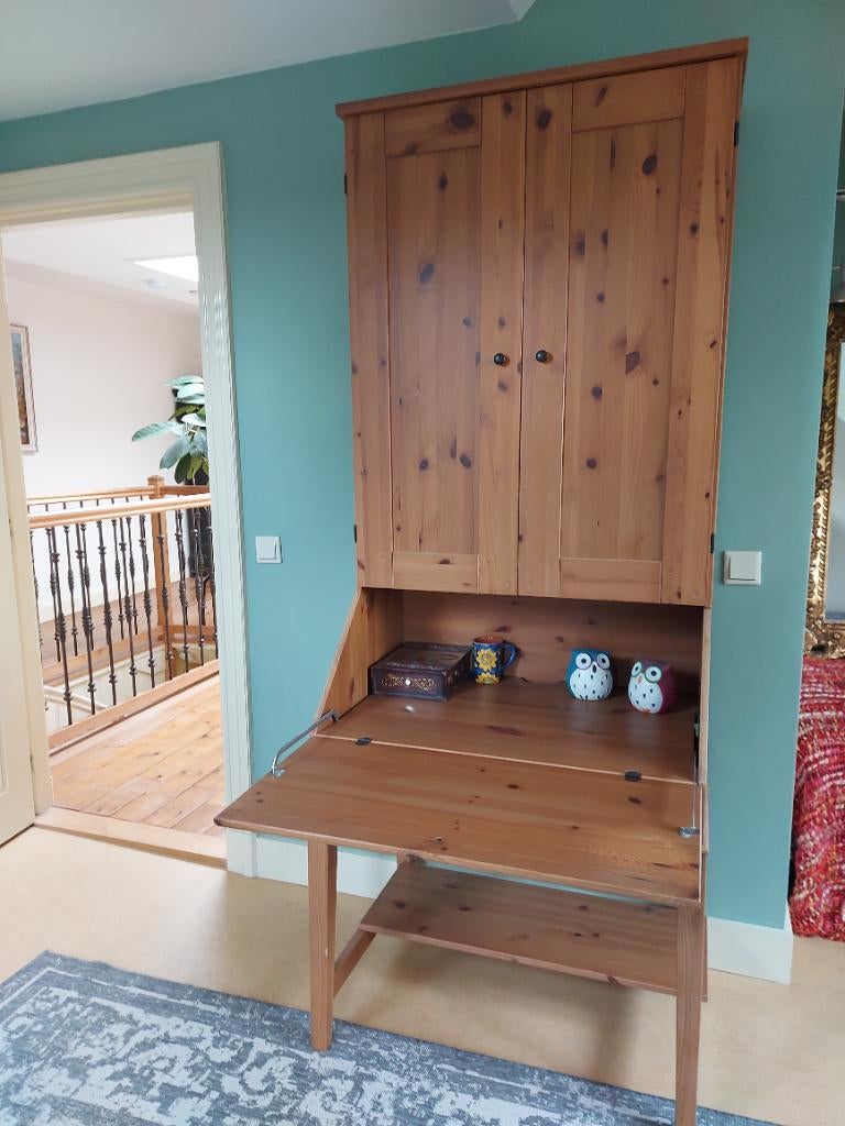 Houten bureau, Ophalen, Gebruikt, Scandinavisch, Hout