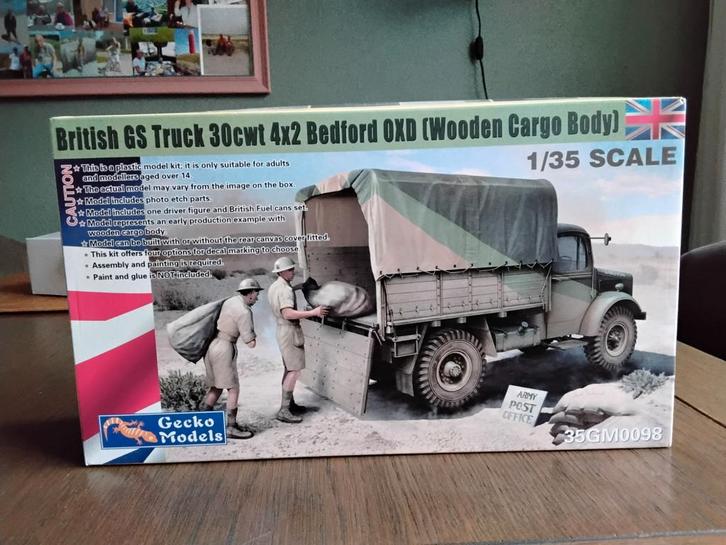 Bedford OXD  1/35.   Gecko Models, Hobby en Vrije tijd, Modelbouw | Auto's en Voertuigen, Nieuw, Truck, 1:32 tot 1:50, Overige merken