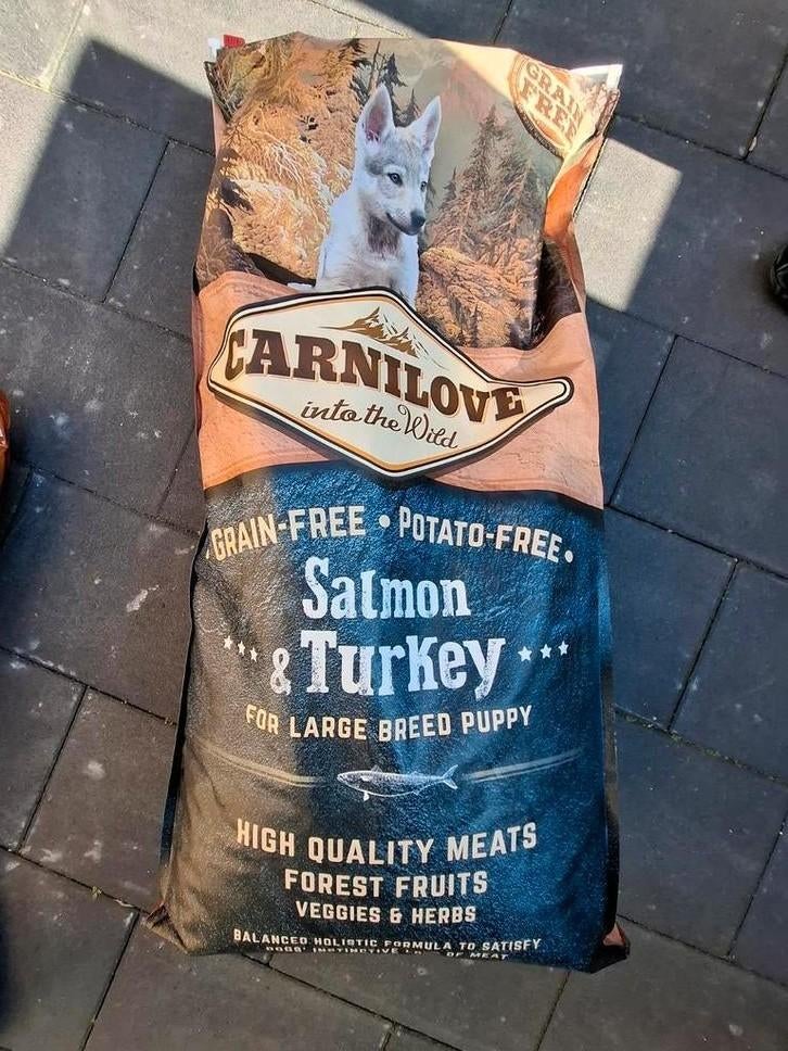 Zak hondenvoer carnilove salmon turkey graanvrij, Dieren en Toebehoren, Dierenvoeding, Ophalen, Hond