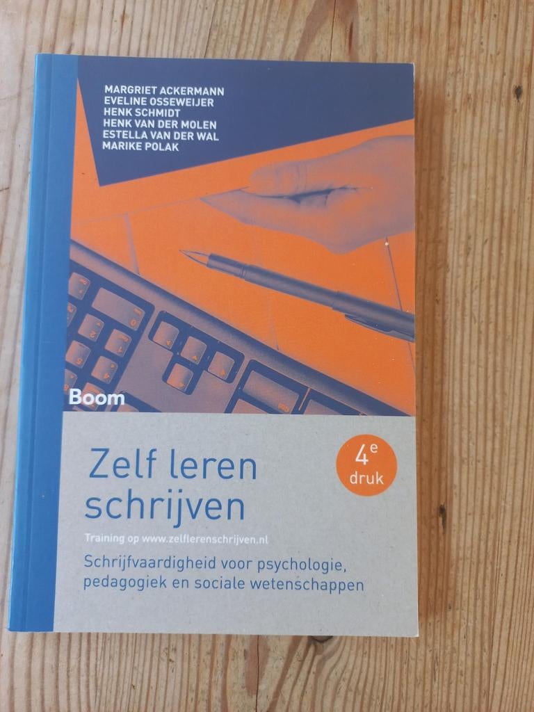 Zelf leren schrijven - Studieboek psychologie/pedagogiek, Boeken, Studieboeken en Cursussen, Gelezen, Ophalen of Verzenden, WO