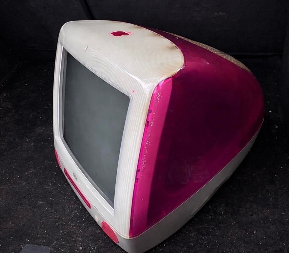 Apple iMac G3 Strawberry / roze, Computers en Software, Vintage Computers, Ophalen