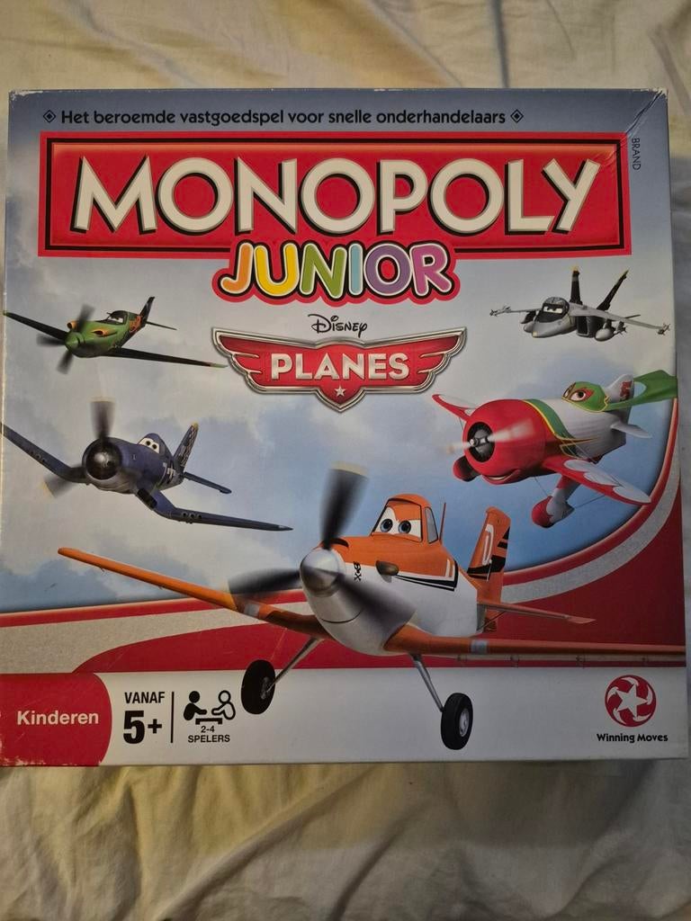 Monopoly Junior Disney Planes Editie Bordspel, Drie of vier spelers, Ophalen of Verzenden, Gebruikt, Winning Moves