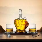 Whiskey karaf middelvinger - Drank karaf - Bar accessoires, Overige materialen, Cave & Garden, Verzenden, Nieuw