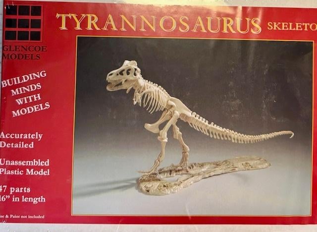 Coelianmodels, Glencoe, 07906, T-rex Skelet, 1/25, € 19,99, Ophalen of Verzenden, Nieuw, Groter dan 1:35, Figuur of Figuren