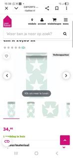 Nieuwe mintgroene behangrol met sterren (sanders en sanders), Huis en Inrichting, Stoffering | Behang, Ophalen of Verzenden, Groen