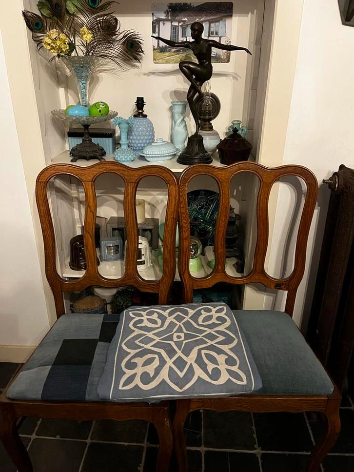 3  stoelen, makkelijk te bekleden, pimpen eetkamerstoelen, Antiek en Kunst, Antiek | Meubels | Stoelen en Banken, Ophalen of Verzenden