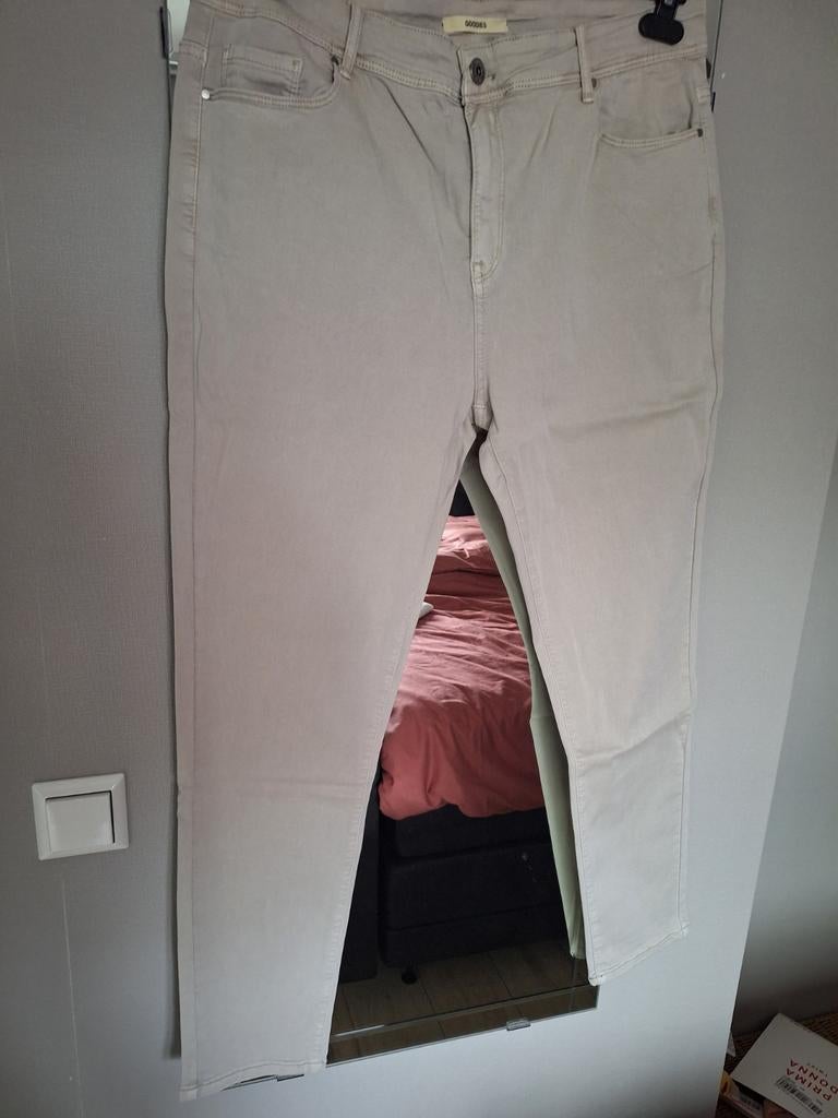 Goodies beige broek maat 48 - Nieuw met kaartje, Overige kleuren, Overige jeansmaten, Nieuw, Ophalen of Verzenden