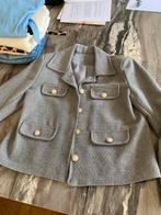 Chanel look jasje maat M/L, Ophalen, Zo goed als nieuw, Maat 38/40 (M), Grijs
