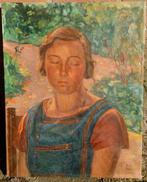 Max LIEBERMANN (1847-1935)??? Portret boerin 1917, olieverf, Ophalen of Verzenden