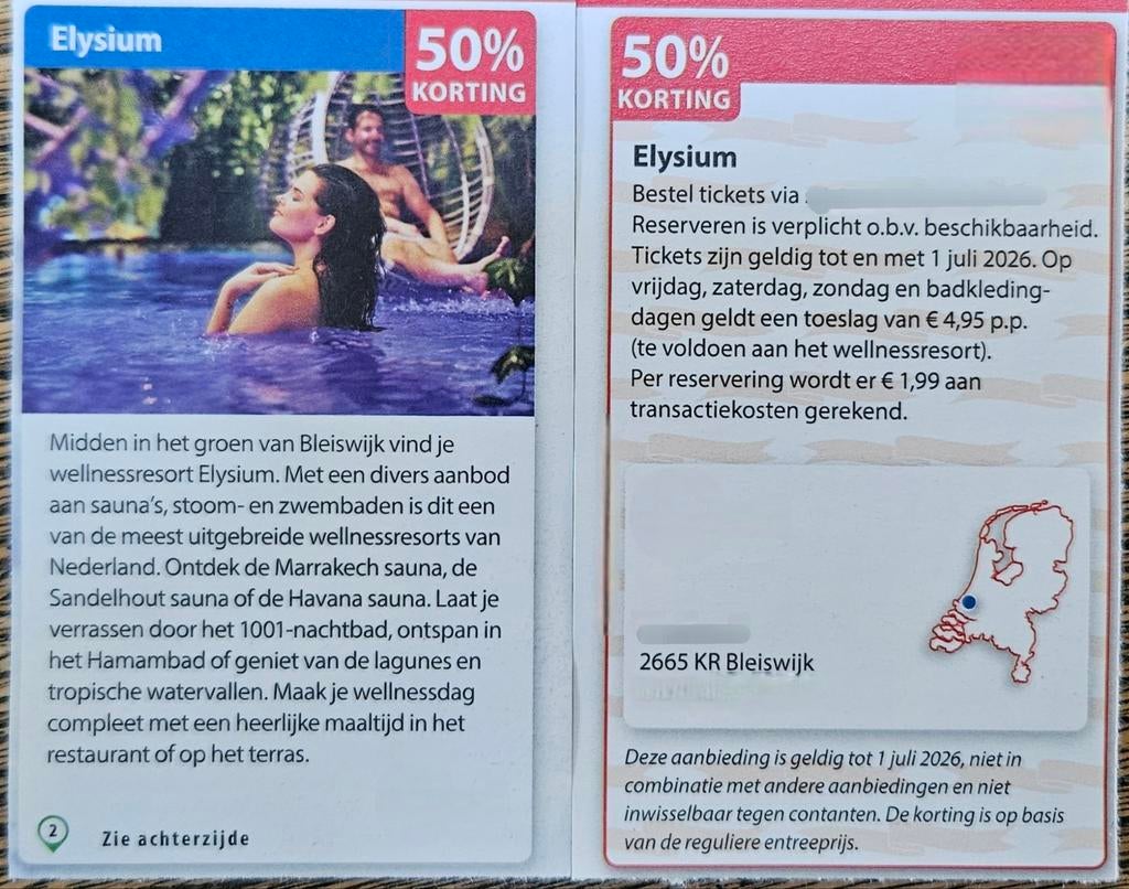 Sauna Elysium 50% korting