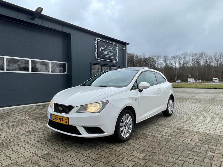 Seat Ibiza SC 1.2 Reference Panodak !, Auto's, Seat, Bedrijf, Te koop, Ibiza, ABS, Airbags, Airconditioning, Boordcomputer, Centrale vergrendeling