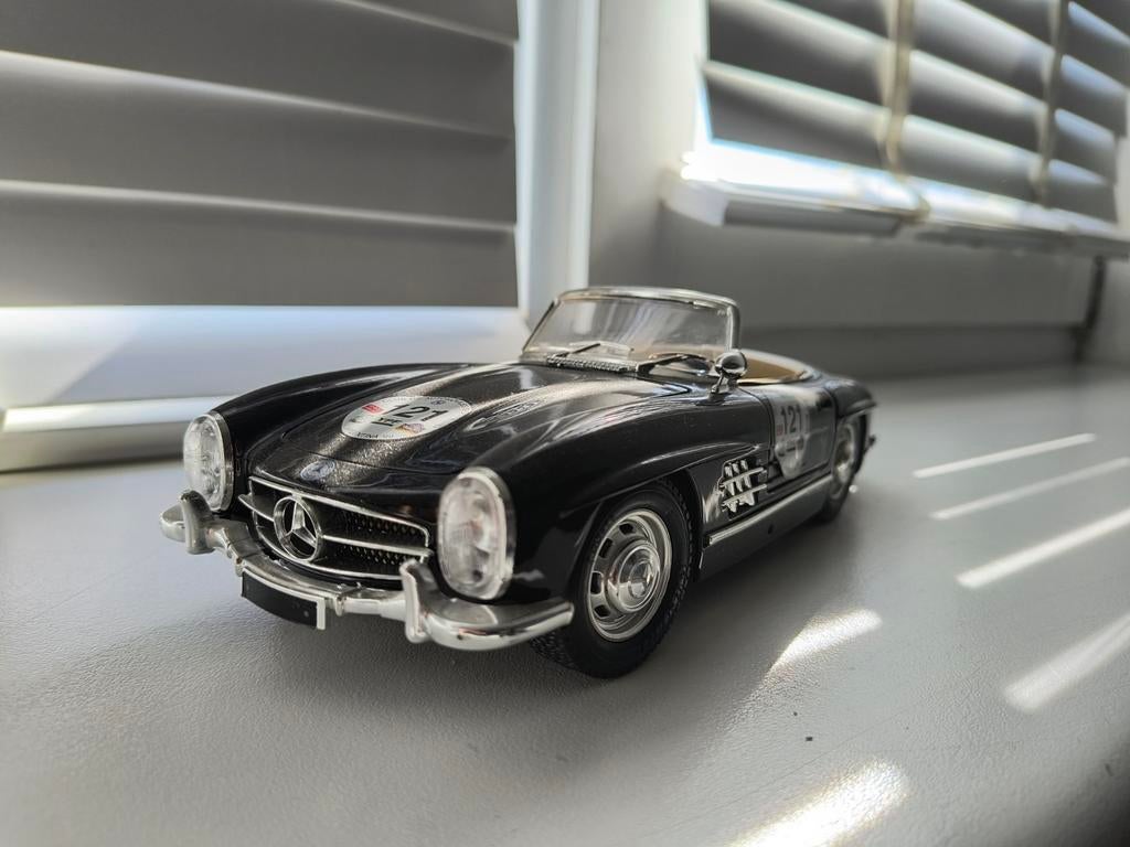 Mercedes-Benz 300 SL Roadster Mille Miglia 1:18, Ophalen of Verzenden, Zo goed als nieuw, Auto, Bburago