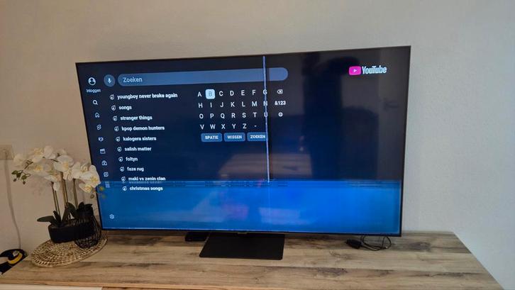 Samsung Smart TV met defect scherm (streep), Audio, Tv en Foto, Televisies, Niet werkend, LED, 100 cm of meer, 4k (UHD), Samsung