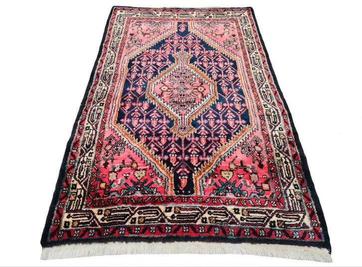 Handgeknoopt Perzisch wol Hamadan Serabend tapijt 103x157cm, Huis en Inrichting, Stoffering | Tapijten en Kleden, Gebruikt, 100 tot 150 cm