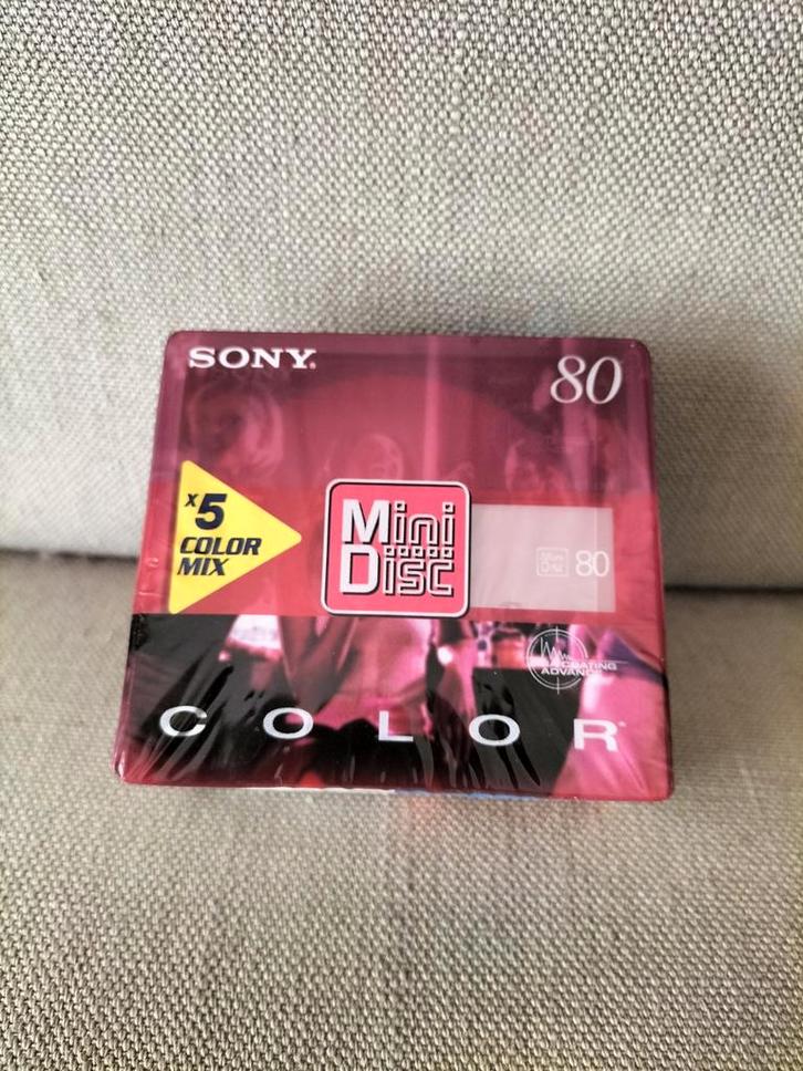 Sony MiniDisc Color Mix 80 minuten (5 stuks), Audio, Tv en Foto, Walkmans, Discmans en Minidiscspelers, Ophalen of Verzenden
