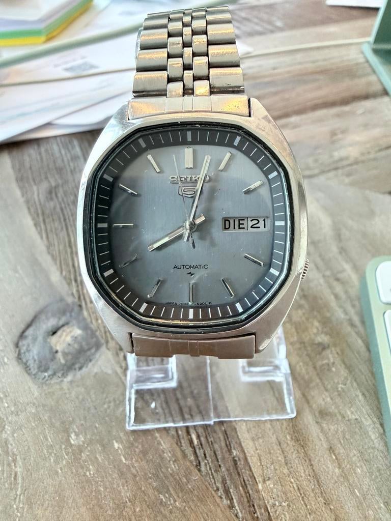 Seiko Automaat te koop., Sieraden, Tassen en Uiterlijk, Horloges | Heren, Gebruikt, Polshorloge, Seiko, Staal, Staal, Ophalen of Verzenden