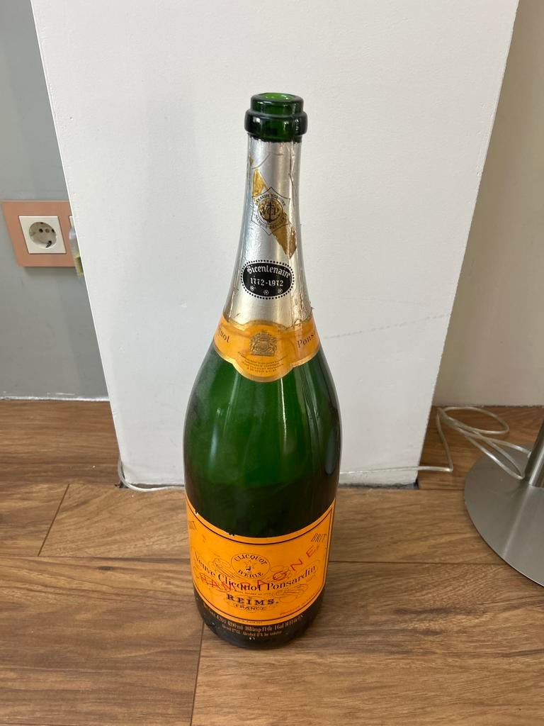 “Veuve Clicquot Jeroboam Bicentenaire 1972 lege fles, Verzamelen, Wijnen, Ophalen, Zo goed als nieuw, Frankrijk, Overige typen