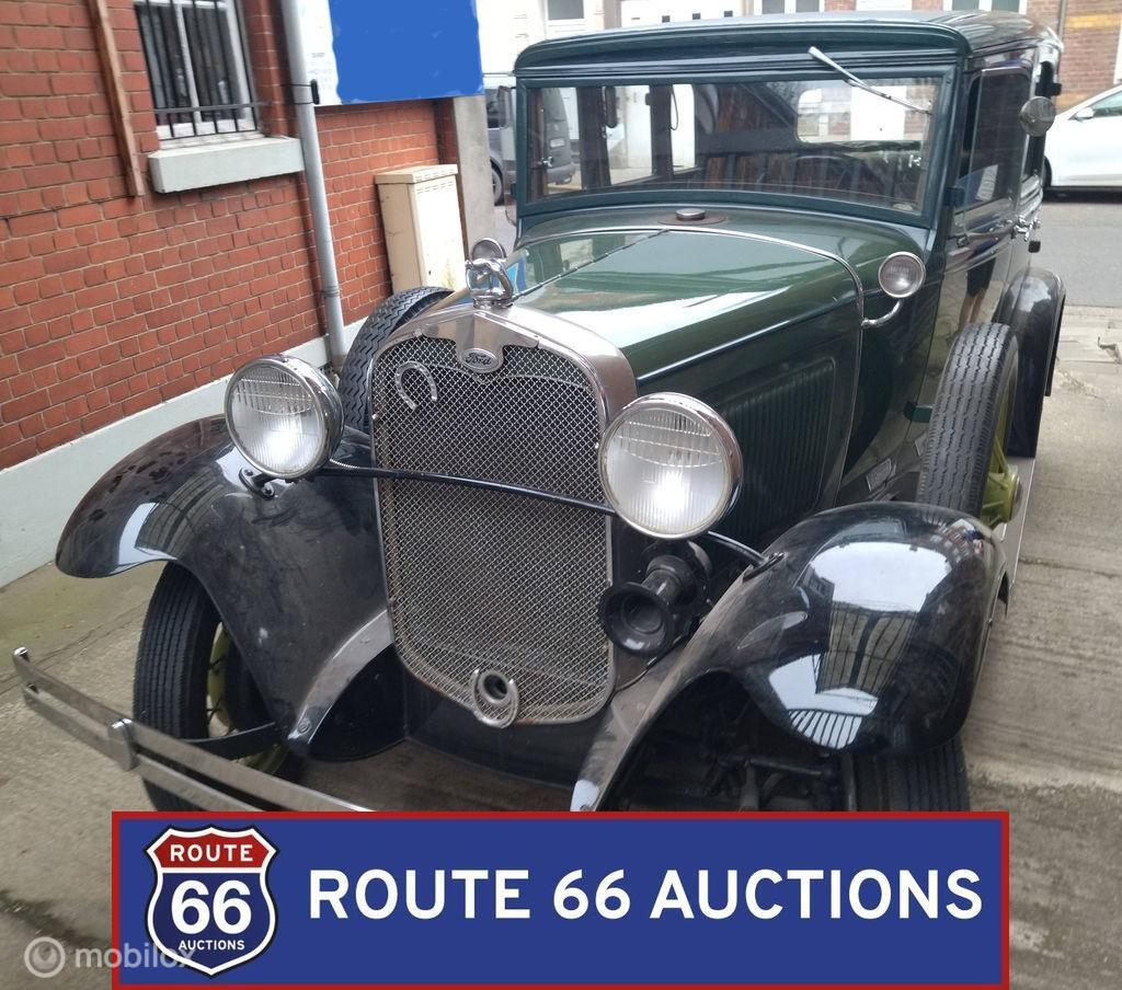 Ford Model A | 1931 | Route 66 Auctions, Auto's, Oldtimers, Overige carrosserieën, Zwart, Bedrijf, Handgeschakeld