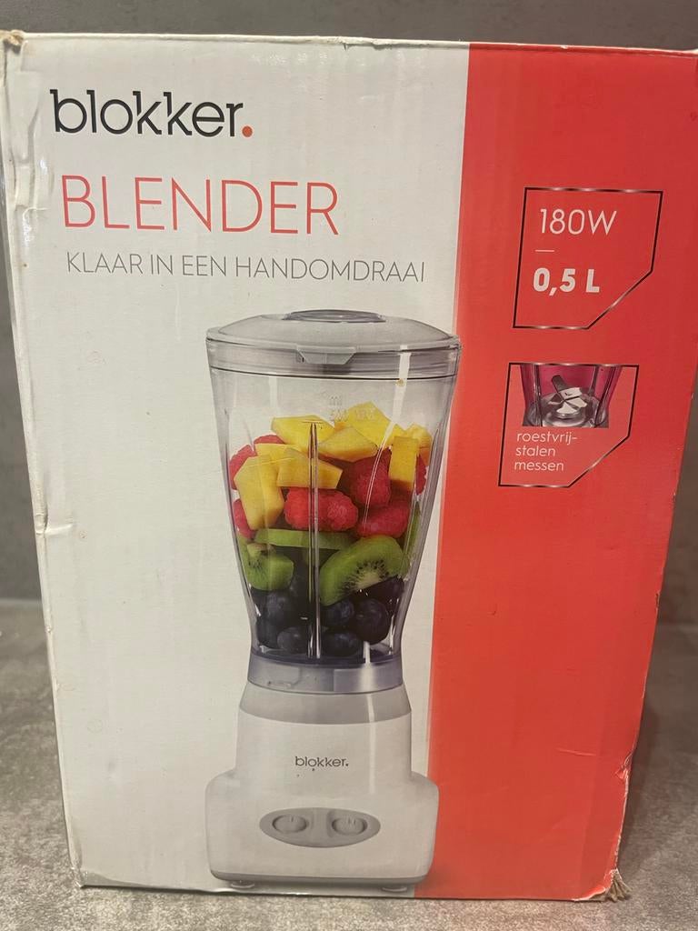 Blokker Blender 180W 0.5L - Klaar in een handomdraai, Ophalen, Nieuw, Blender