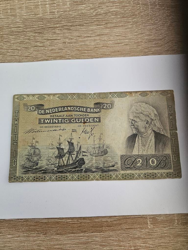 20 gulden Nederland 1941 jaar, Ophalen of Verzenden, 25 gulden, Los biljet