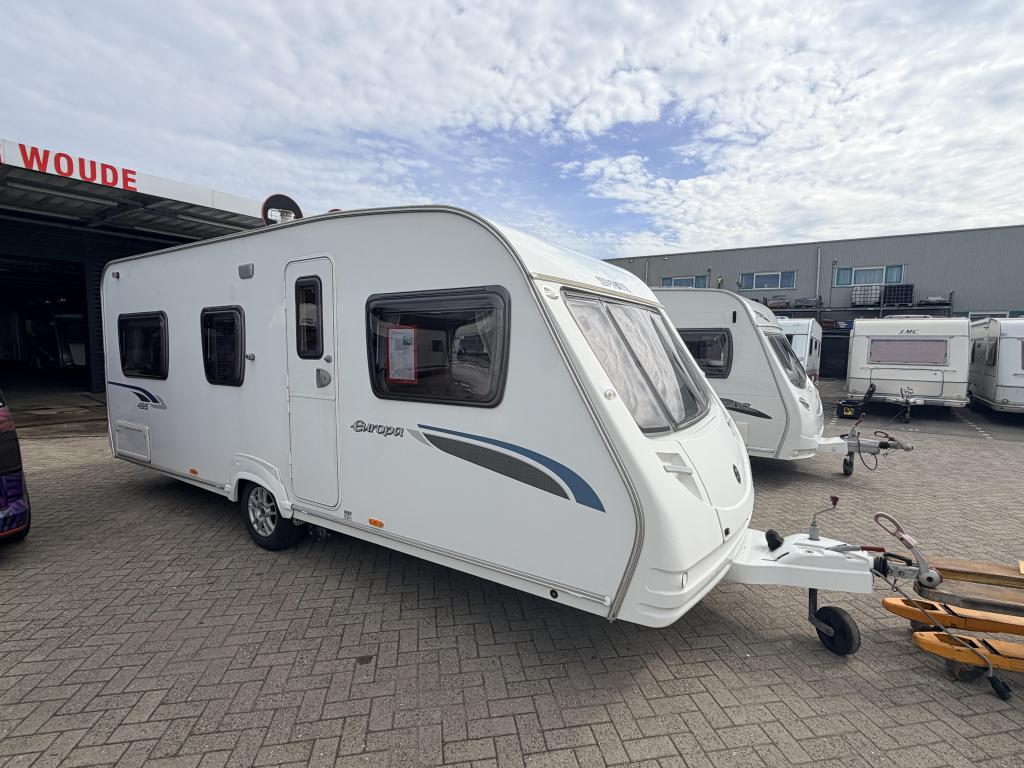 Sprite Europa 495 Mover, Voortent Fransbed, Rondzit, Bedrijf, Dwarsbed, 5 tot 6 meter
