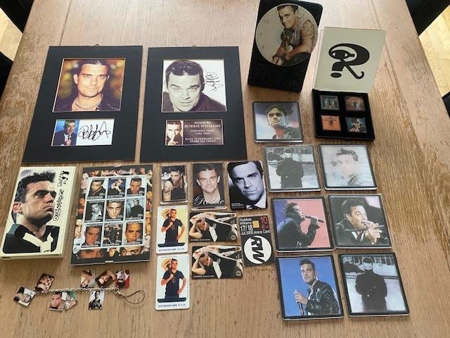 Robbie Williams diverse verzamel spulletjes, Verzamelen, Ophalen of Verzenden, Zo goed als nieuw