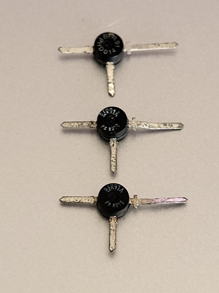 3x BFR91(A) NPN RF Transistor (5GHz), Verzenden, Zo goed als nieuw