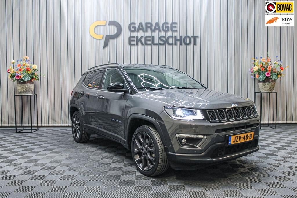 Jeep COMPASS 4xe 240 Plug-in Hybrid Electric S|Leer|Carplay|, Automaat, 4 cilinders, Navigatiesysteem, Bedrijf