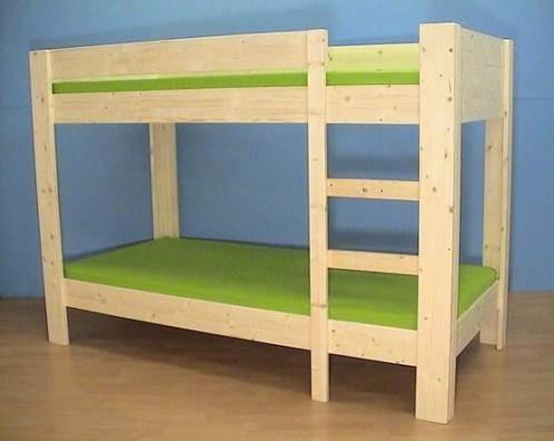 houten STAPELBED 80x180 t/m 90x200 cm, Kinderen en Baby's, Kinderkamer | Stapelbedden en Hoogslapers, Nieuw, Hoogslaper, Ophalen of Verzenden