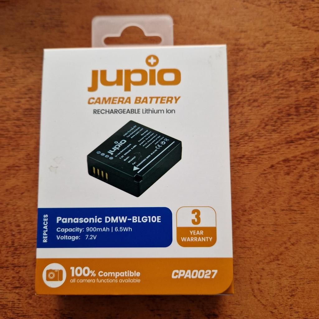 Jupio camera accu voor Panasonic DMW-BLG10E, Ophalen of Verzenden