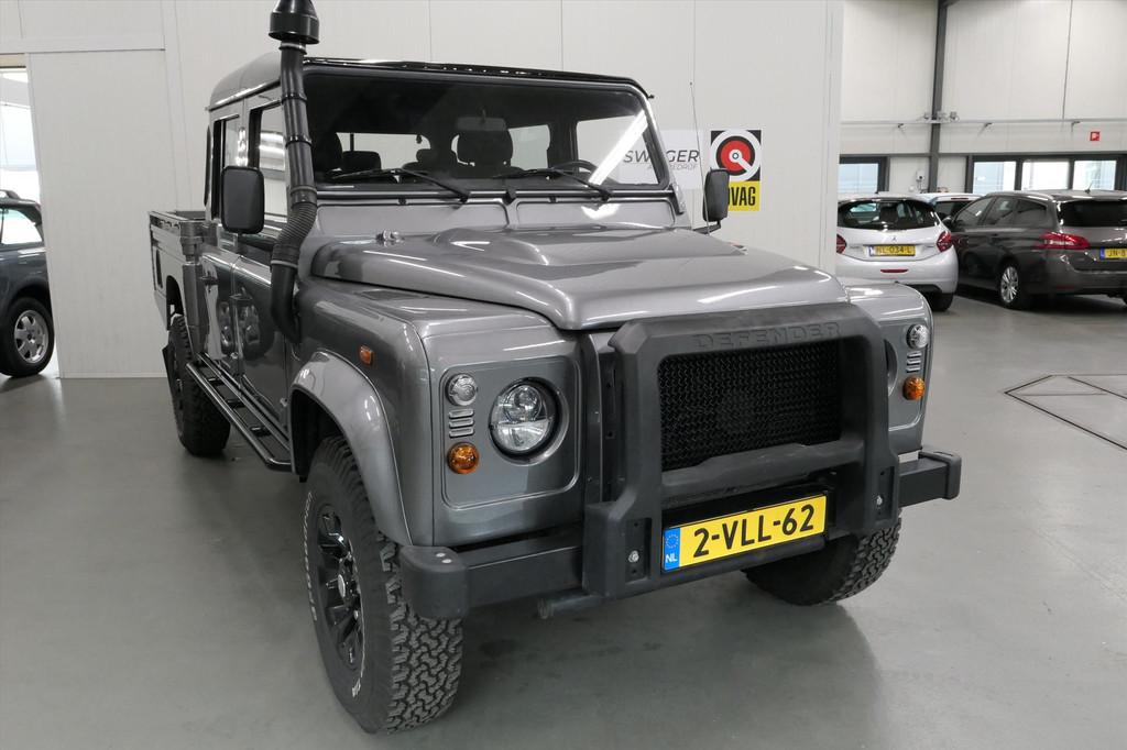 Land Rover Defender 130 CREWCAB DC 4WD (Goed onderhouden), Auto's, Euro 5, Stof, Zwart, 4 cilinders
