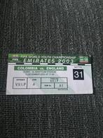 Jong Colombia - Jong Engeland voetbal ticket 05-12-2003, Ophalen of Verzenden, Buitenlandse clubs, Overige typen