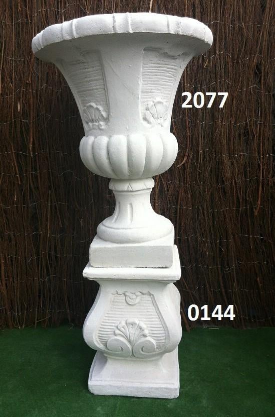 Planten bak met zuil. nr 2077 & 0144., Tuin en Terras, Bloembakken en Plantenbakken, Ophalen, Rond, Nieuw, Balkon