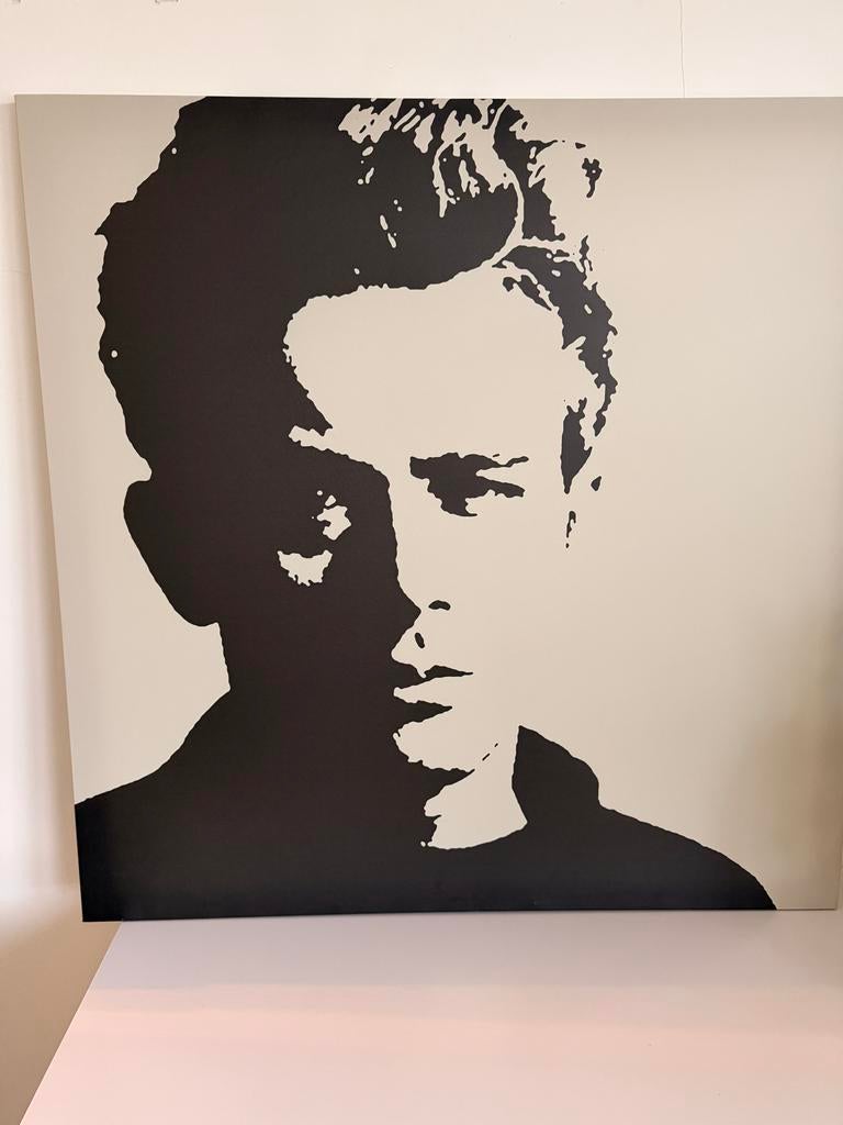 Zwart-wit schilderij James Dean, Ophalen