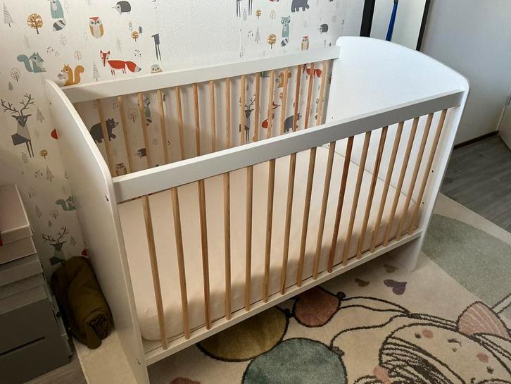 Kinderledikant, 3 hoogtes verstelbaar, incl. dekbed, Kinderen en Baby's, Babywiegjes en Ledikanten, Zo goed als nieuw, Ledikant