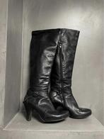 Zwarte hoge laarzen, Hoge laarzen, Zwart, Ophalen of Verzenden, Gedragen