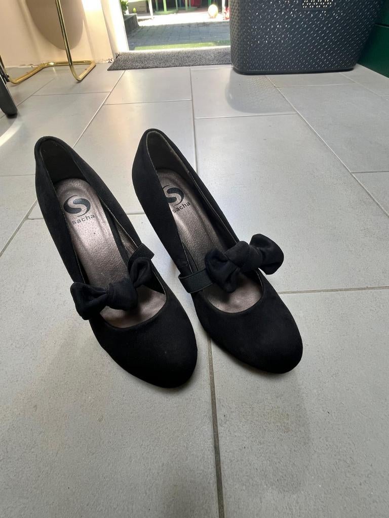 Sasha plateau naaldhakken zwart - Maat 41, Pumps, Zwart, Sasha, Ophalen of Verzenden