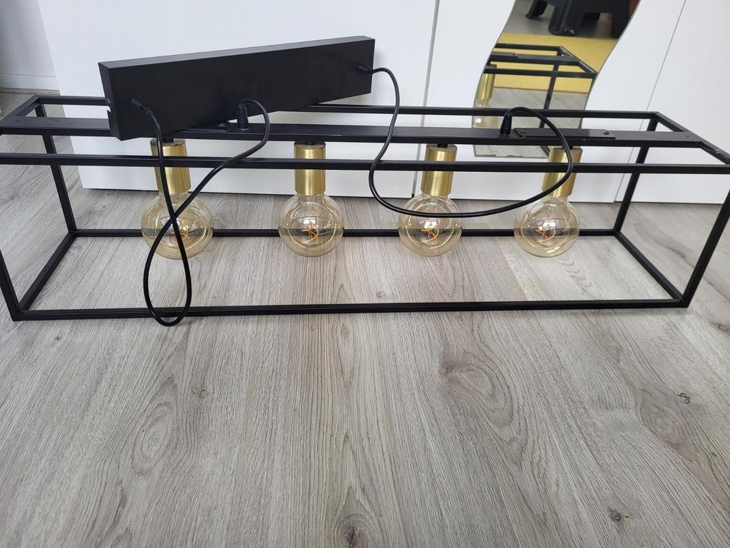 Lucinde hanglamp met 4 sierlampen, Huis en Inrichting, Ophalen, Zo goed als nieuw, Metaal