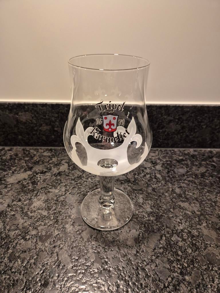 Karmeliet 0,3 liter bierglas, Ophalen of Verzenden, Zo goed als nieuw, Bierglas