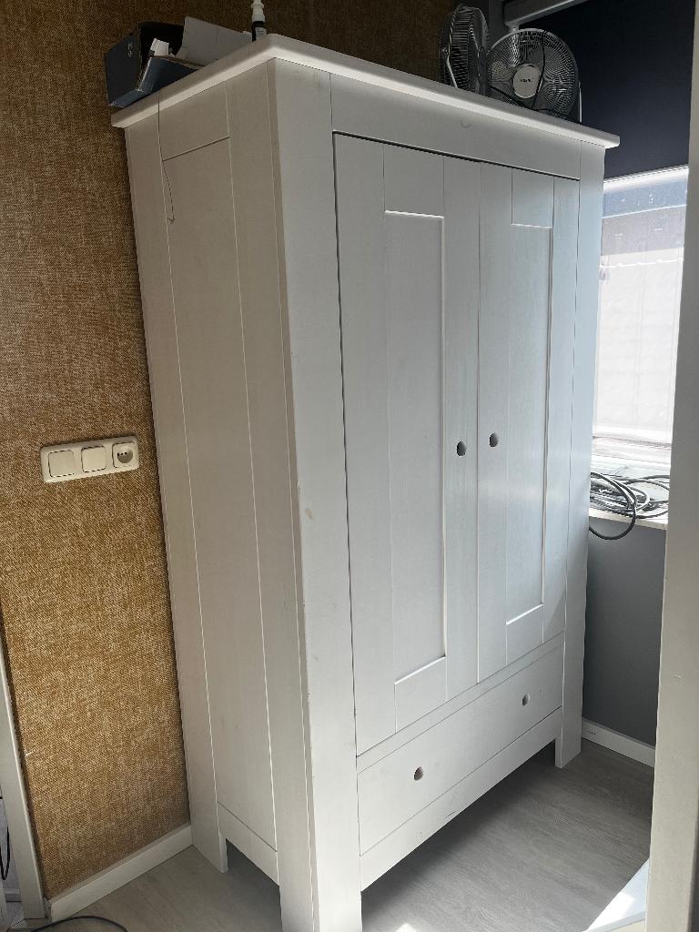 Kast babykamer,  eiken wit, Ophalen, Gebruikt, Kast, 50 tot 70 cm